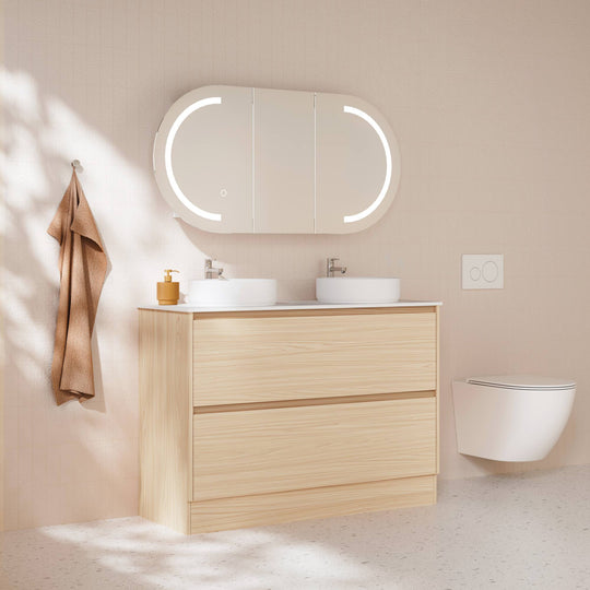 HERA 1200mm Freestanding Vanity - Tas Oak