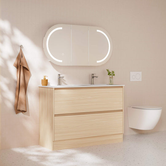 HERA 1200mm Freestanding Vanity - Tas Oak