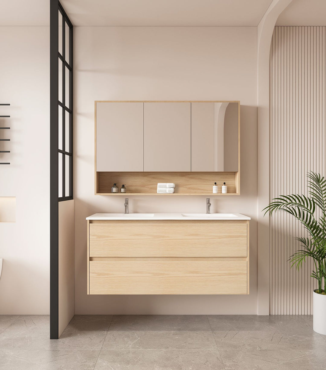 HERA 1200mm Wall-Hung Vanity - Tas Oak