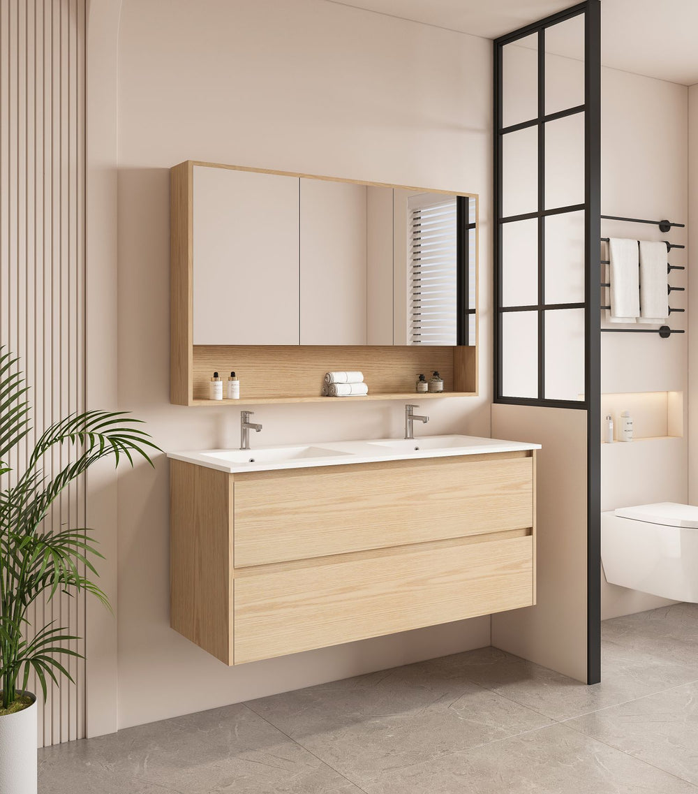 HERA 1200mm Wall-Hung Vanity - Tas Oak