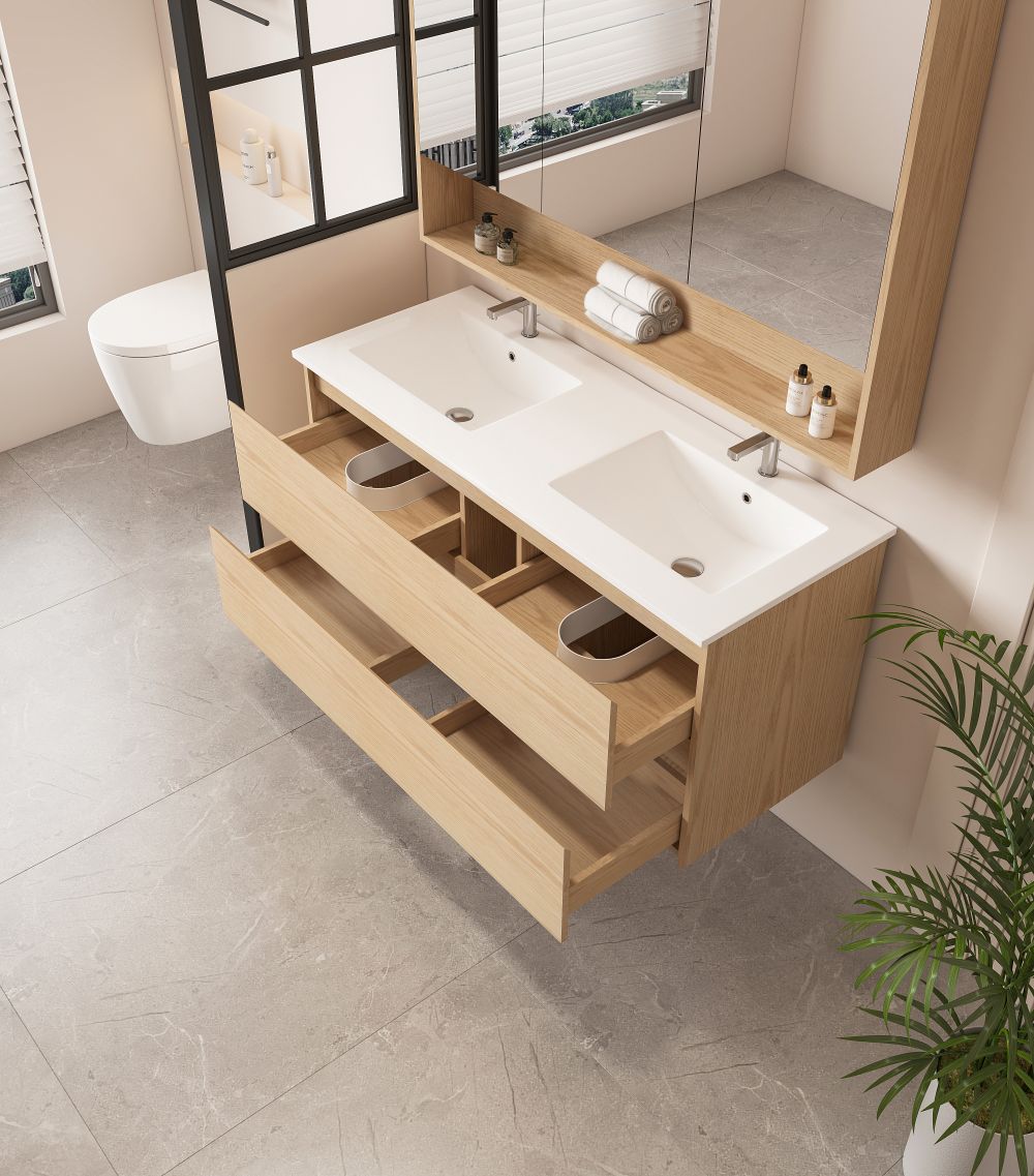 HERA 1200mm Wall-Hung Vanity - Tas Oak