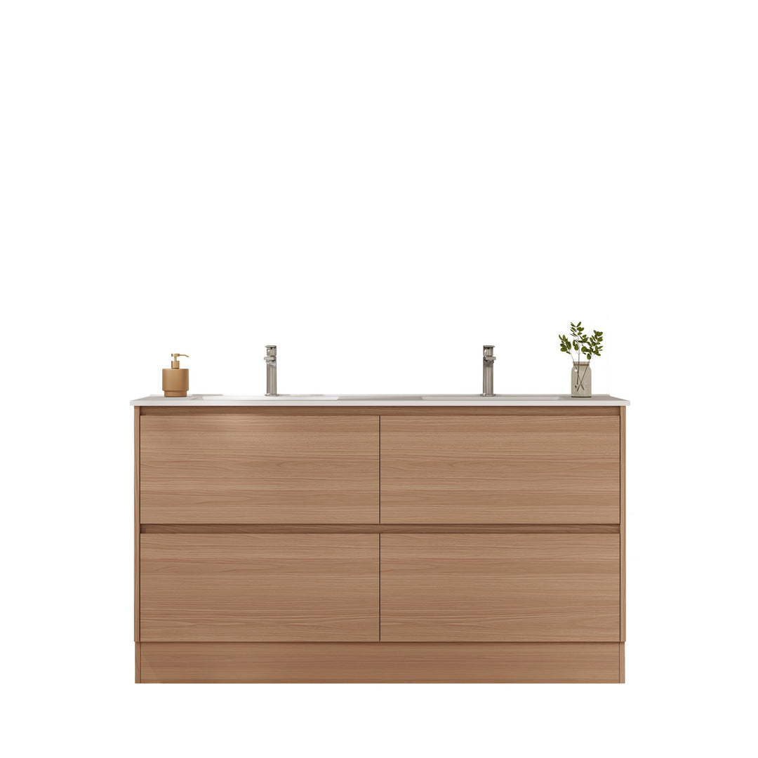 HERA 1500mm Freestanding Vanity - Elegant Oak
