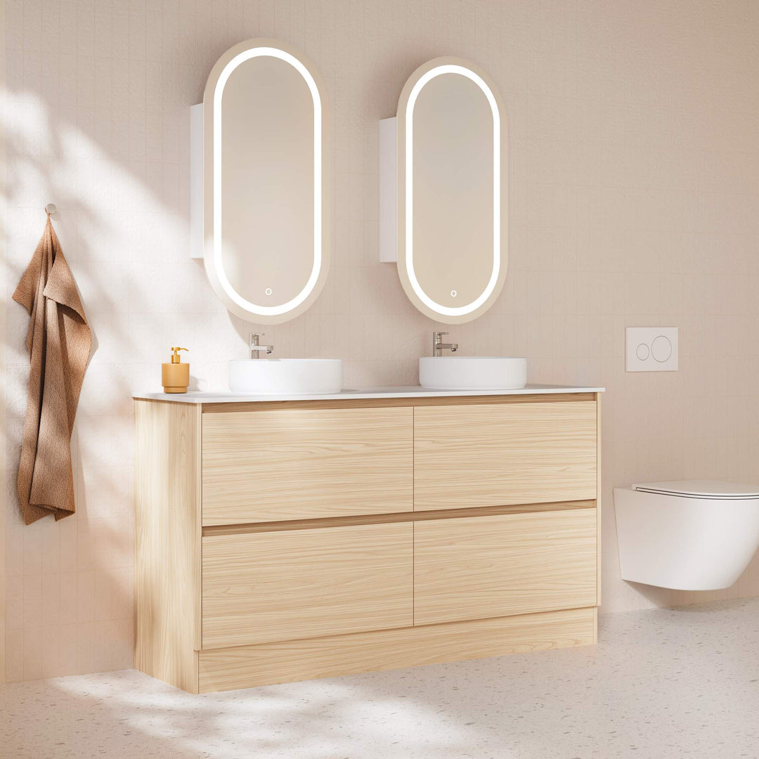 HERA 1500mm Freestanding Vanity - Tas Oak