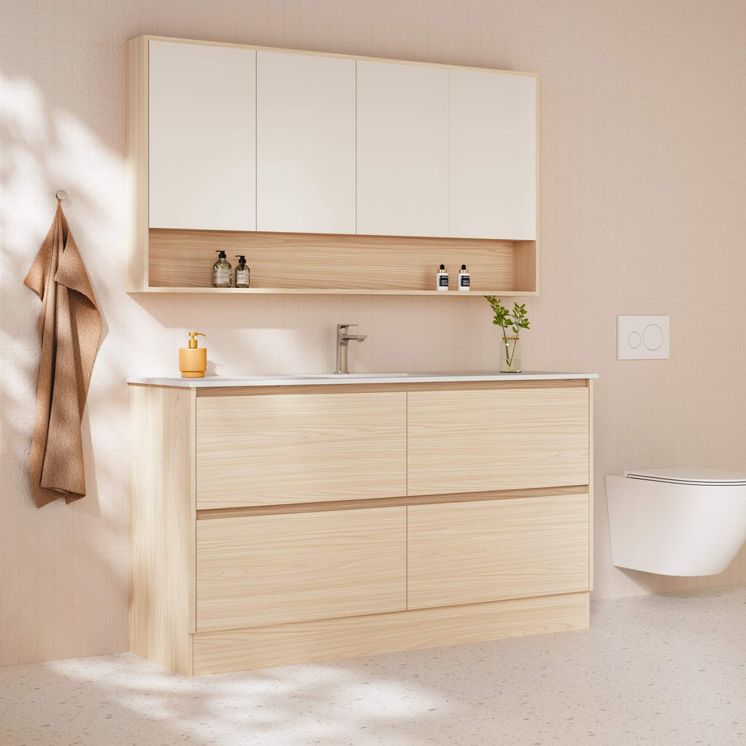 HERA 1500mm Freestanding Vanity - Tas Oak
