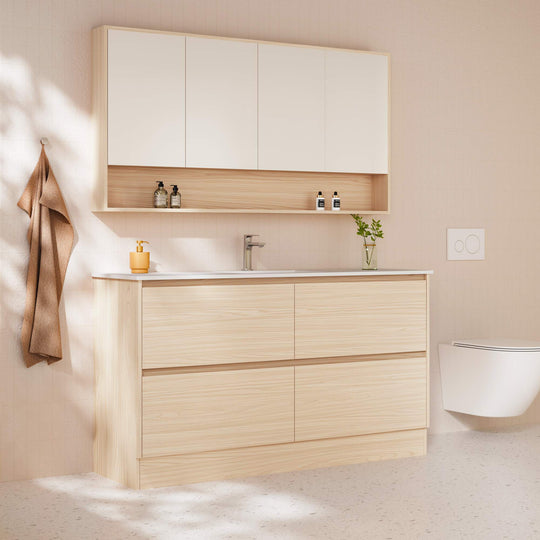 HERA 1500mm Freestanding Vanity - Tas Oak