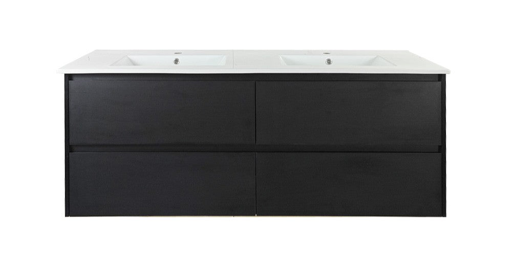 HERA 1500mm Wall-Hung Vanity - Black Oak