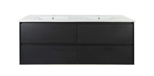 HERA 1500mm Wall-Hung Vanity - Black Oak