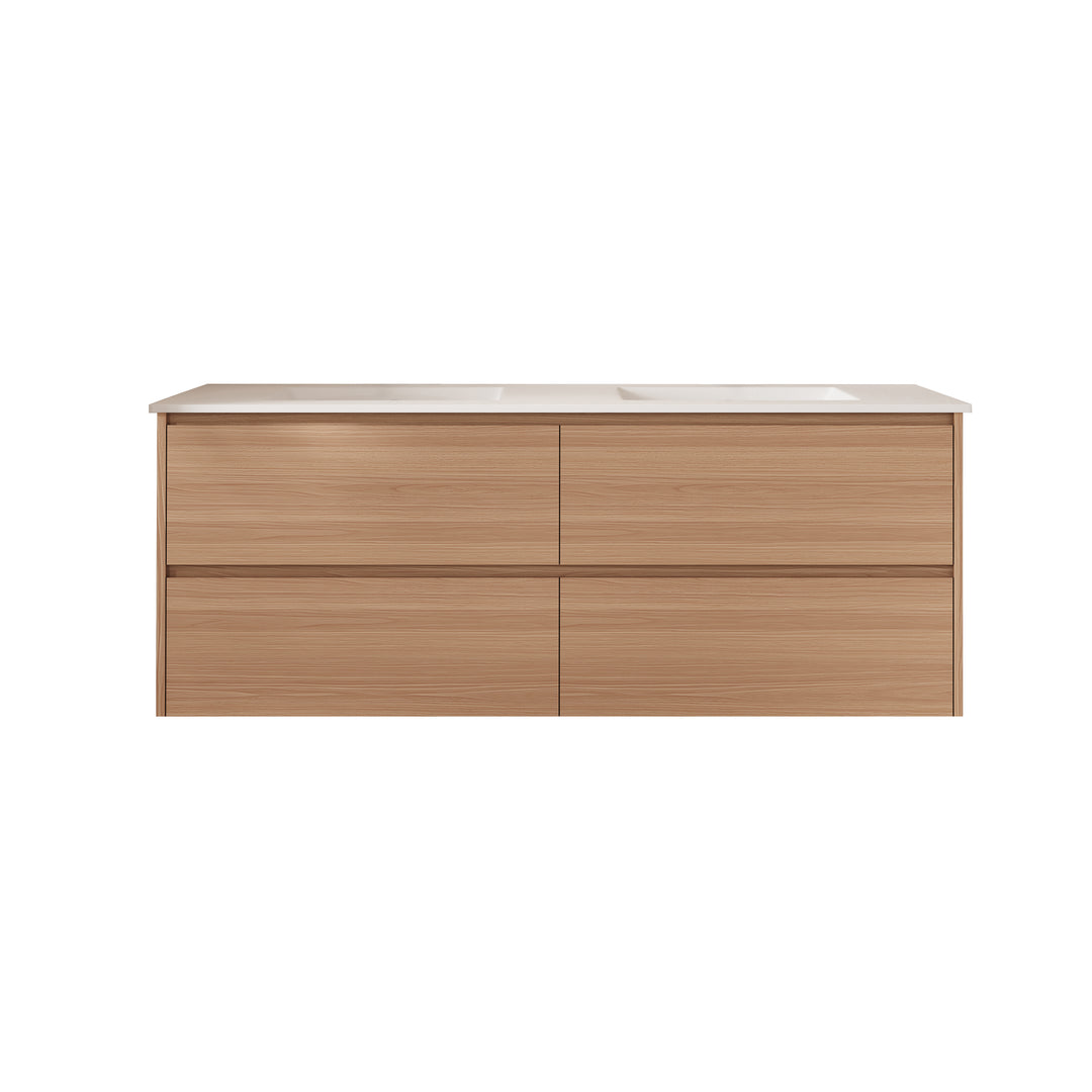 HERA 1500mm Wall-Hung Vanity - Elegant  Oak