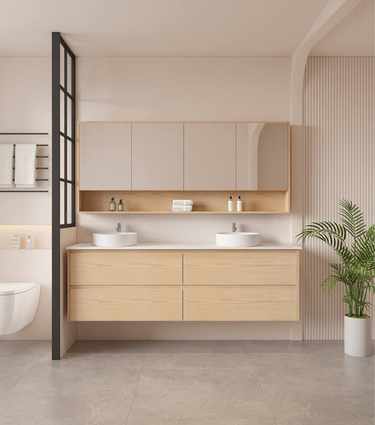 HERA 1800mm Wall-Hung Vanity - Tas Oak