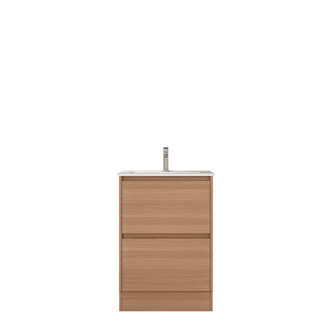 HERA 600mm Freestanding Vanity - Elegant  Oak