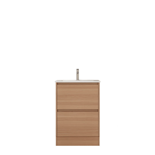 HERA 600mm Freestanding Vanity - Elegant  Oak