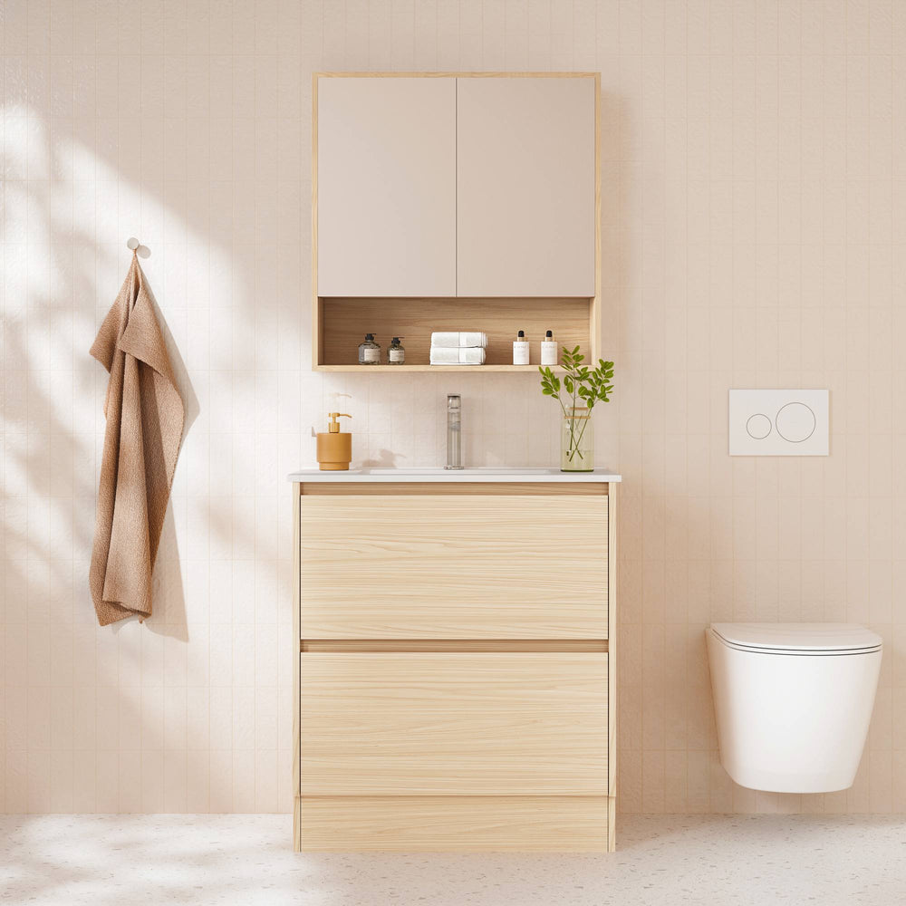 HERA 750mm Freestanding Vanity - Tas Oak