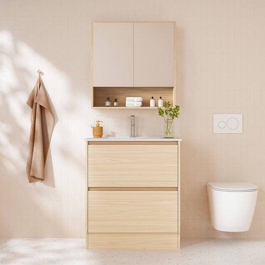 HERA 750mm Freestanding Vanity - Tas Oak