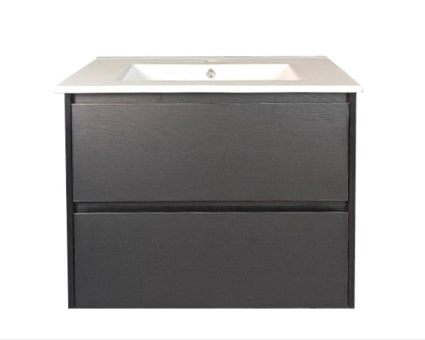 HERA 750mm Wall-Hung Vanity - Black Oak