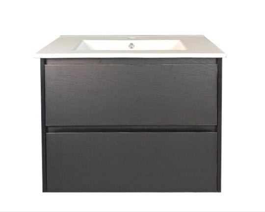 HERA 750mm Wall-Hung Vanity - Black Oak