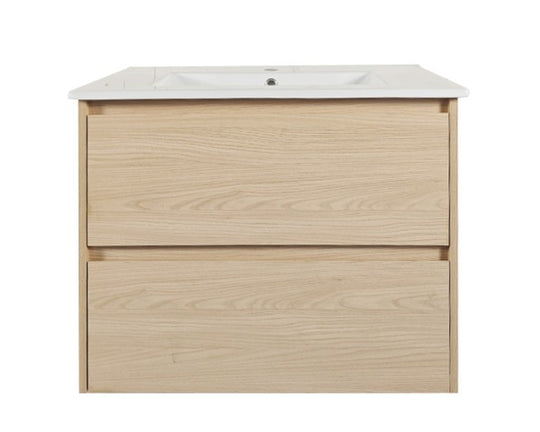 HERA 750mm Wall-Hung Vanity - Tas Oak