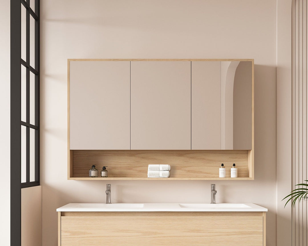 HERA 1200mm Shaving Cabinet - Tas Oak