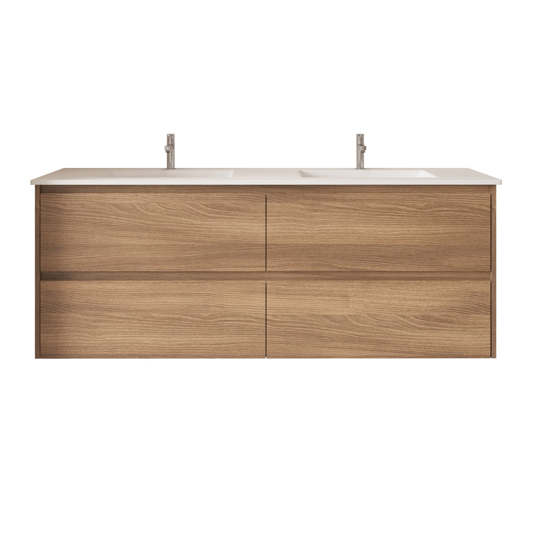 HERA 1500mm Wall-Hung Vanity - Elegant  Oak
