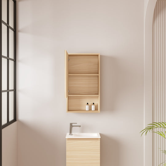 HERA 400mm Shaving Cabinet - Tas Oak