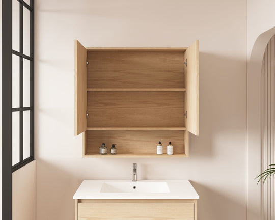 HERA 750mm Shaving Cabinet - Tas Oak