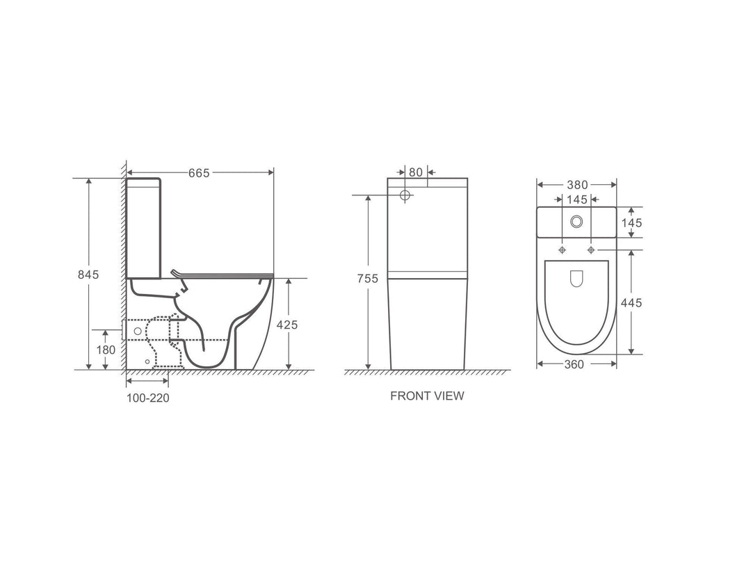 Hani Back-To-Wall Toilet Suite