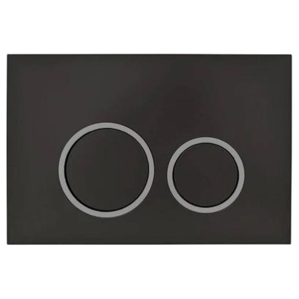 Mercio R&T Round Flush Plate - Black