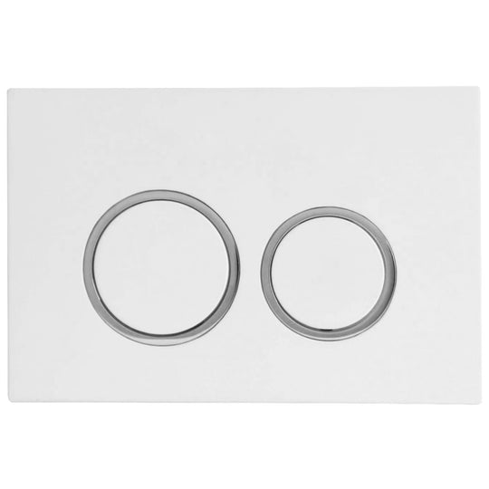 Mercio R&T Round Flush Plate - White