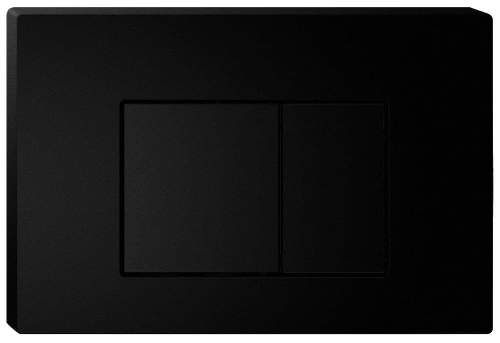 Mercio R&T Square Flush Plate - Black