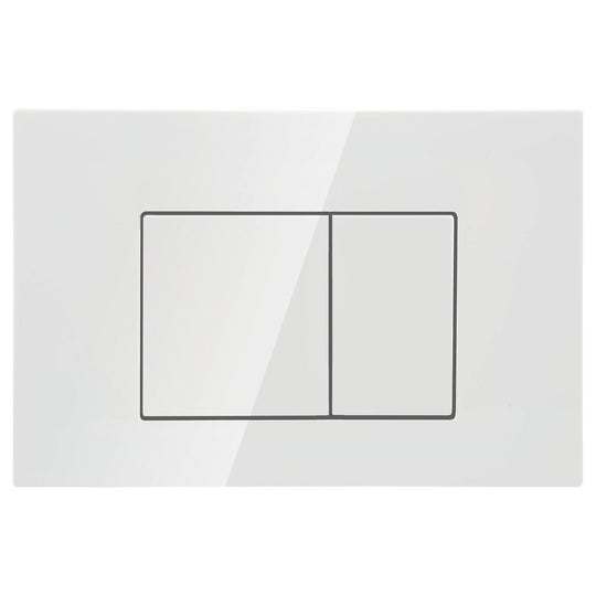 Mercio R&T Square Flush Plate - White