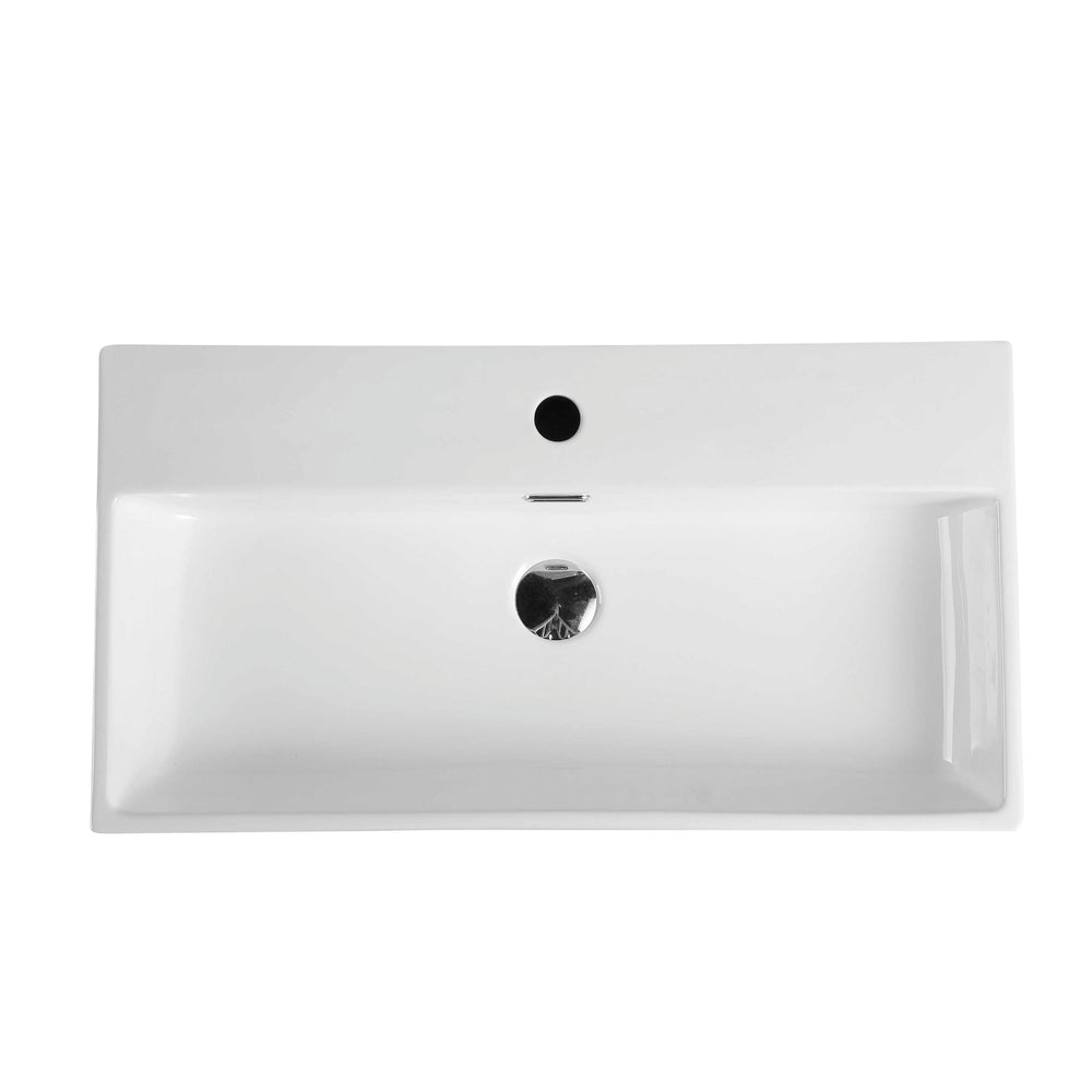 Kube 72M Wall-Hung Slim Rectangular Basin