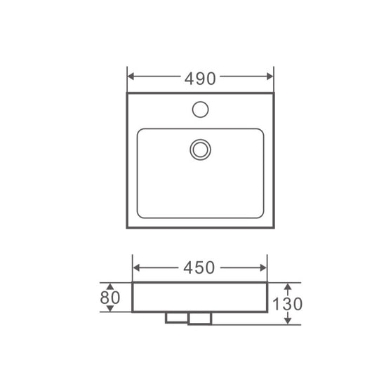 Kada 48M Insert Rectangular Basin