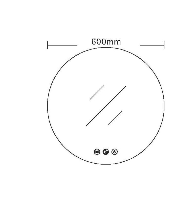 Miroir rond à LED