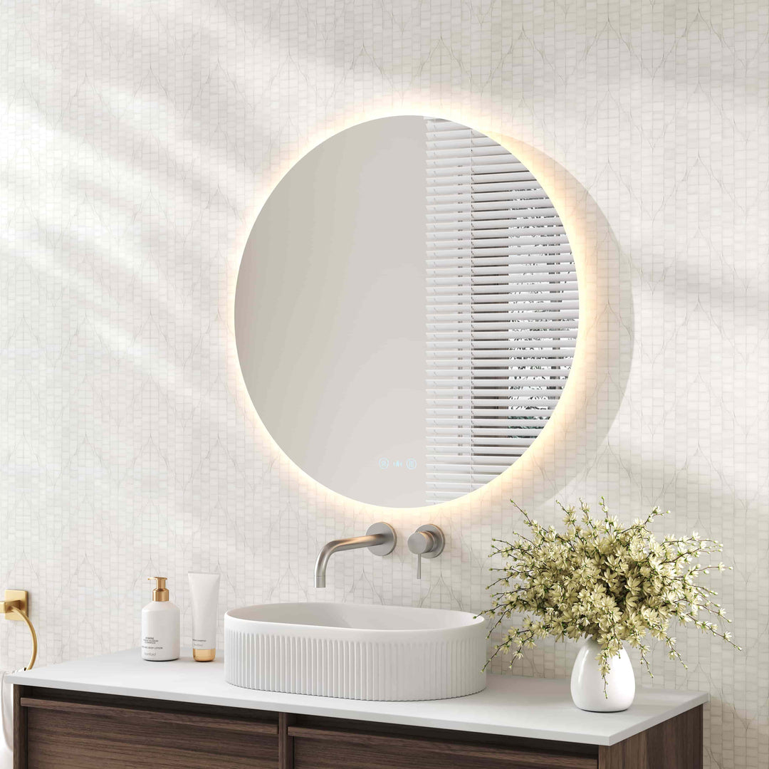 Miroir rond à LED