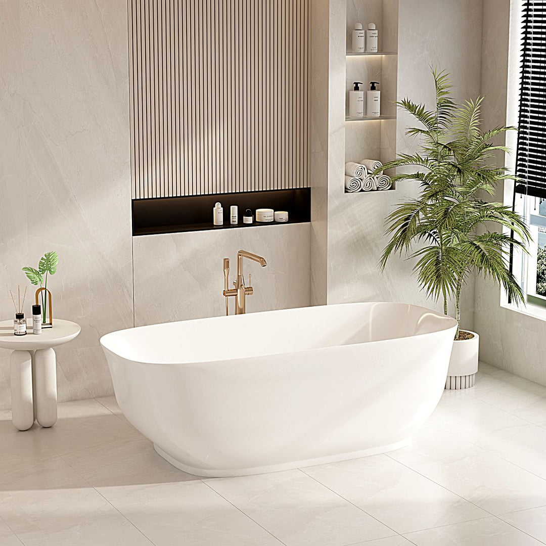 Libra Freestanding Bathtub - Gloss White