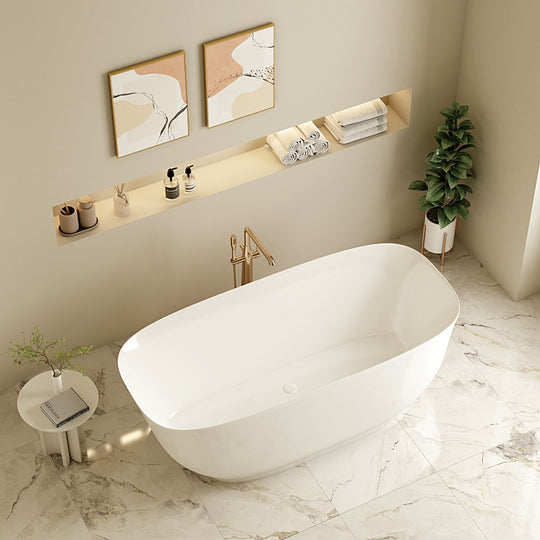 Libra Freestanding Bathtub - Gloss White