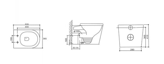 London99 Wall-Faced Floor Pan