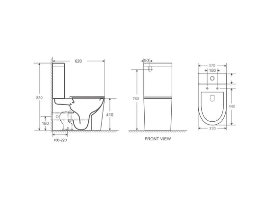 London Back-to-Wall Toilet Suite