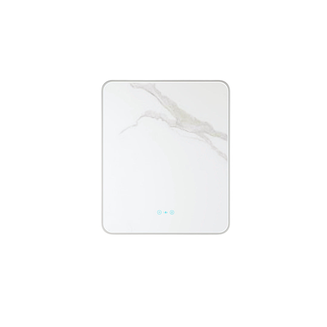 Maia 600×750 / 750×900 / 1200×750mm LED Rectangular Mirror – Brushed Nickel Frame