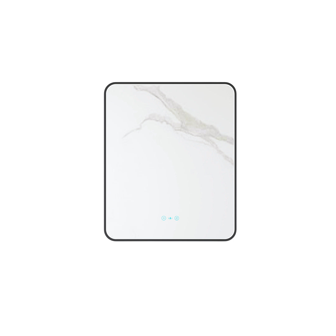Maia 600×750 / 750×900 / 1200×750mm LED Rectangular Mirror – Matt Black Frame