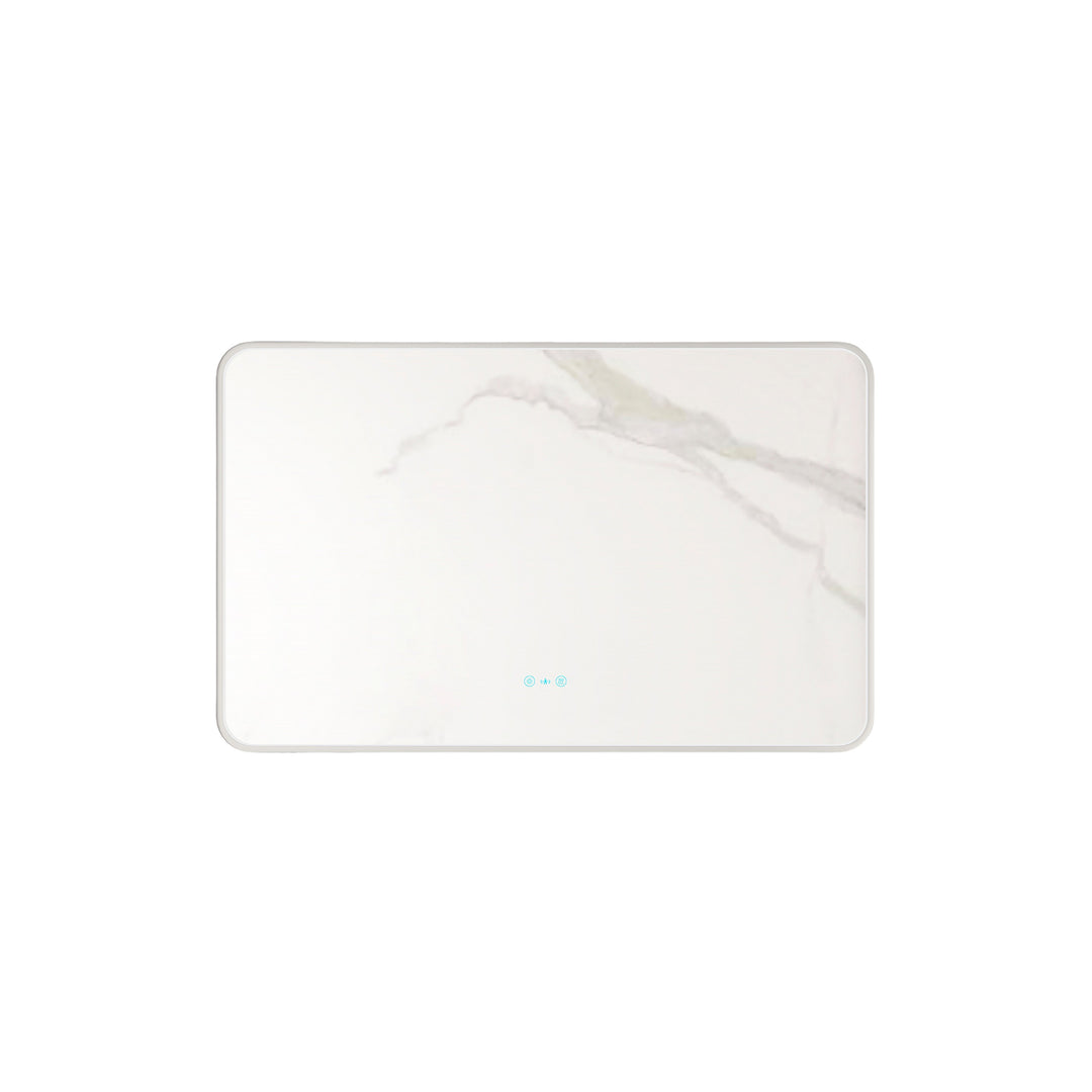 Maia 600×750 / 750×900 / 1200×750mm LED Rectangular Mirror – Brushed Nickel Frame