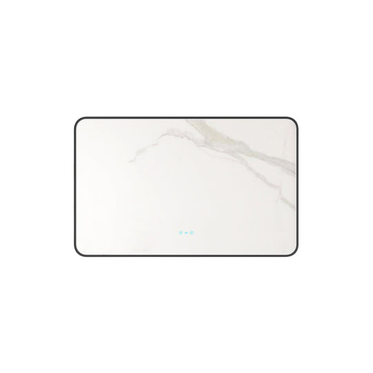 Maia 600×750 / 750×900 / 1200×750mm LED Rectangular Mirror – Matt Black Frame