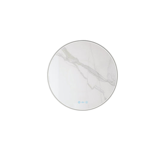 Maia 600/750/900mm LED Round Mirror – Gun Metal Frame