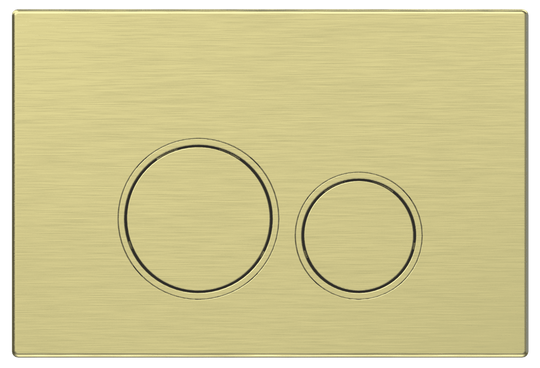 Mercio Sigma Round Button Flush Plate – Brushed Gold