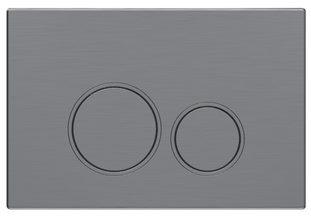 Mercio Sigma Round Button Flush Plate – Gun Metal