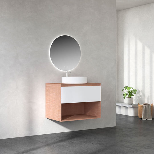 MI 750mm Vanity Cabinet for Counter-top Basin – Costa Oak