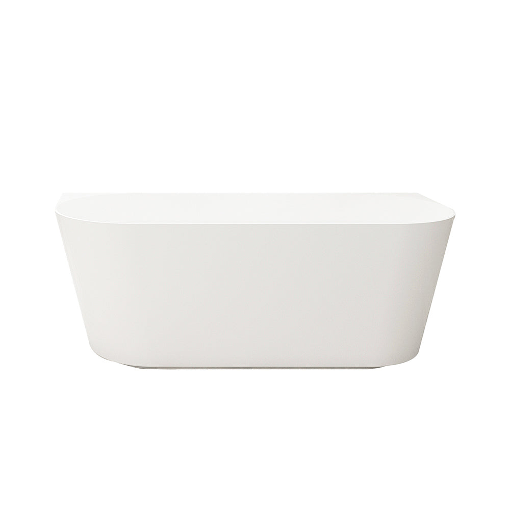 Musen Ultra-Thin Back-to-Wall Bathtub - Gloss White