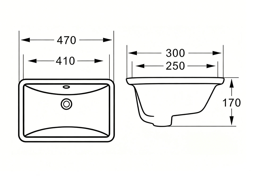 Lavabo sous plan Nue 44