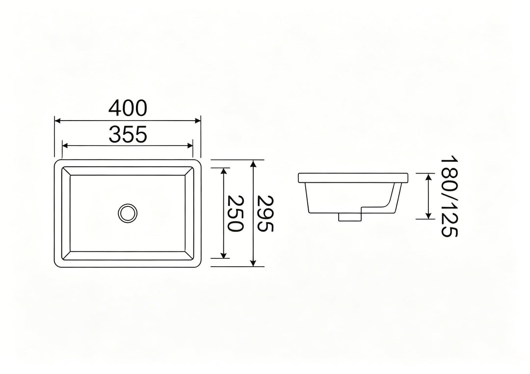 Lavabo sous plan Nue 44