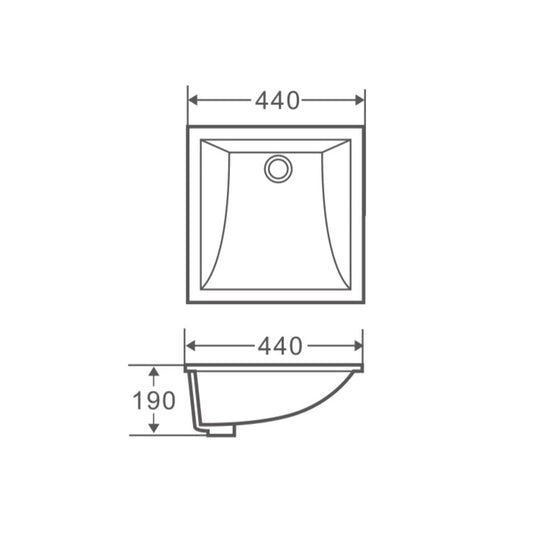 Lavabo sous plan Nue 44