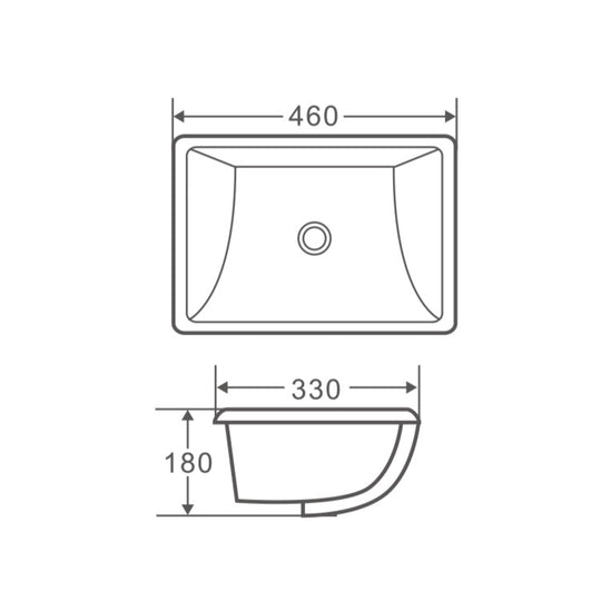 Nue 46 Undercounter Basin